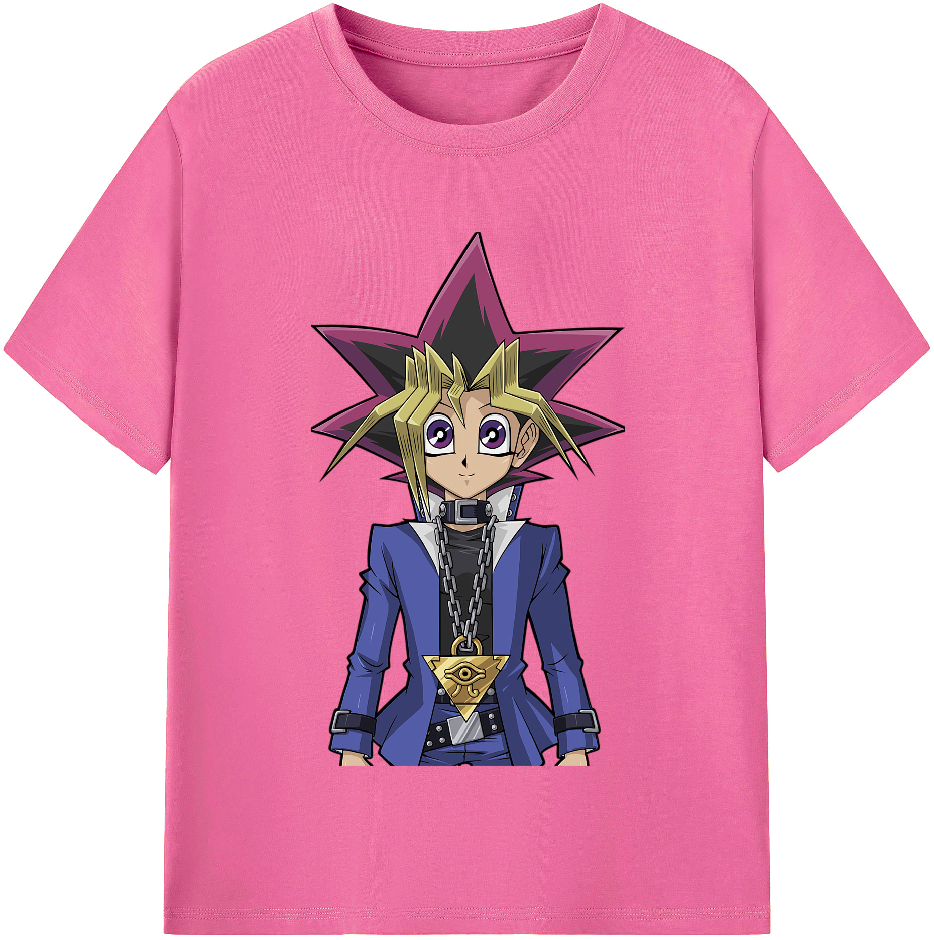 （画像用） 遊☆戯☆王 Yu-Gi-Oh! レディースカジュアルプリントTシャツ（綿100％）